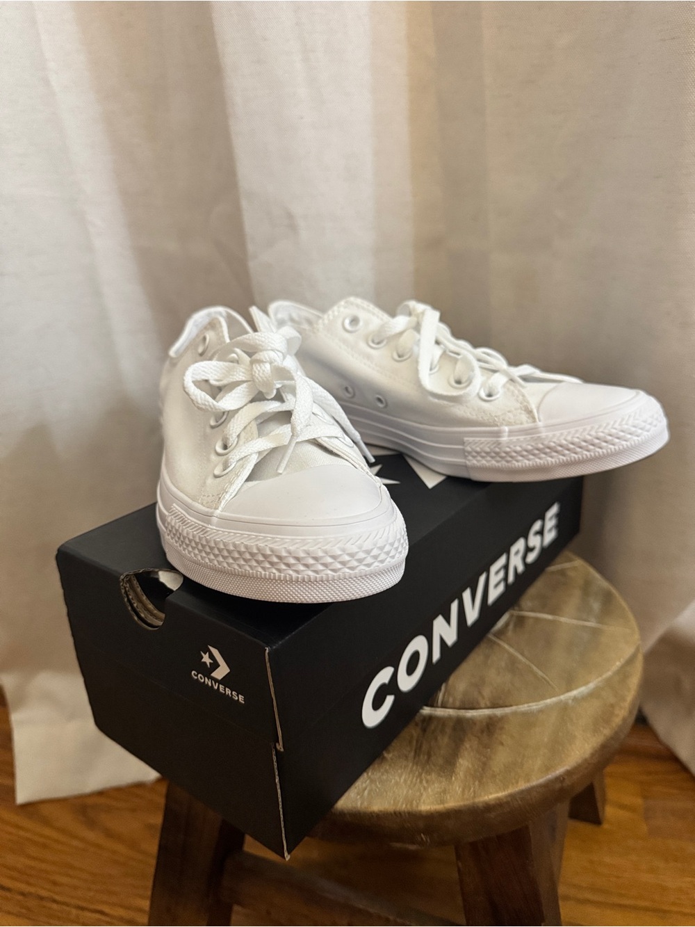 Converse White Low Top Sneakers